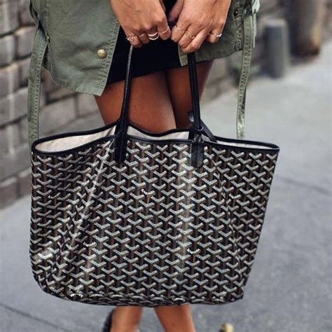 goyard tote black|reversible goyard tote bag.